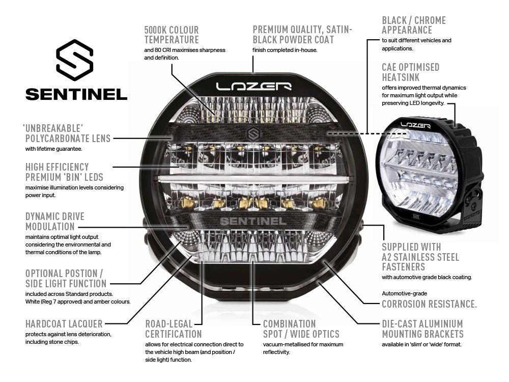 LAZER LAMPS SENTINEL 7"