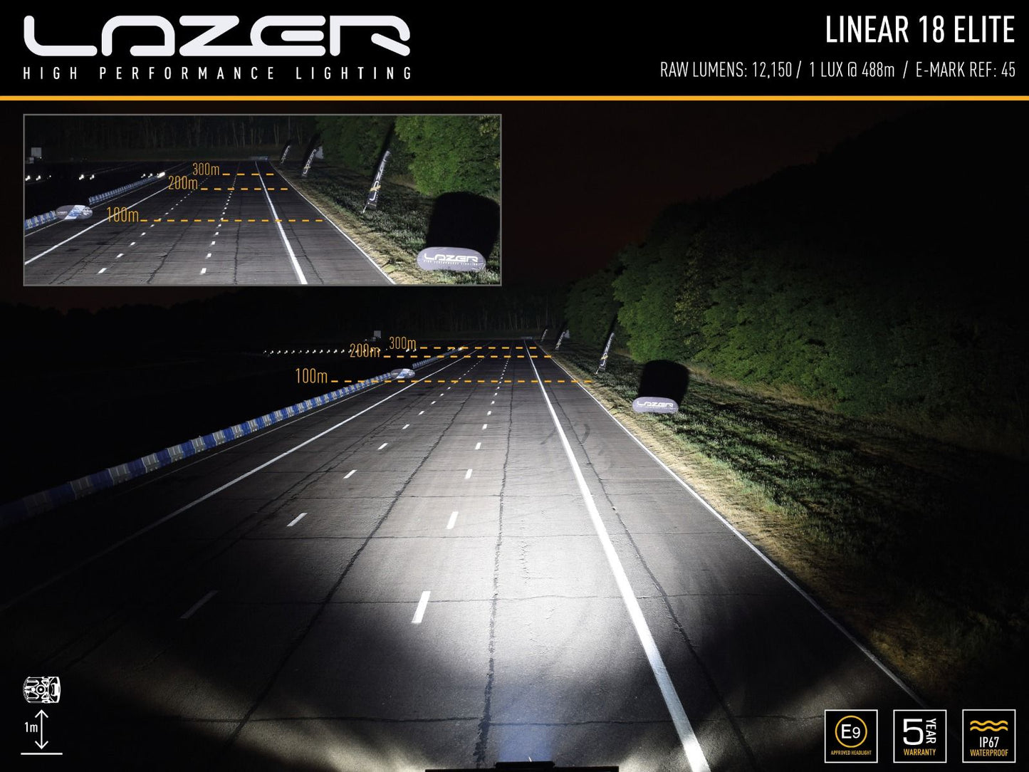 LAZER LAMPS LINEAR-18 ELITE (DOUBLE E MARK)