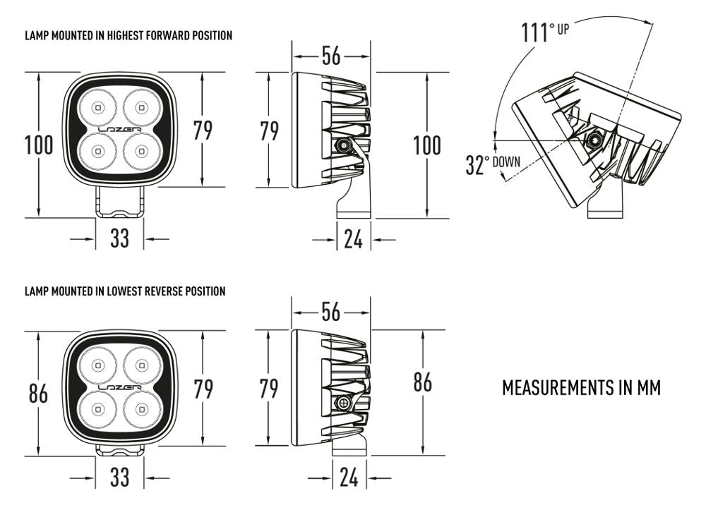 LAZER LAMPS UTILITY-25